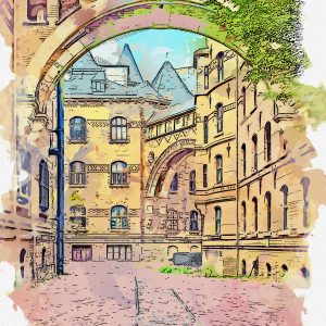 Der Innenhof des Landgerichts
