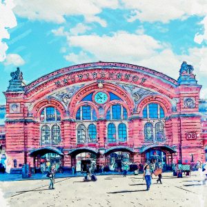Der Hauptbahnhof in Bremen