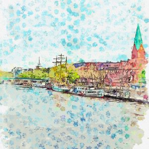 Stadt am Fluss