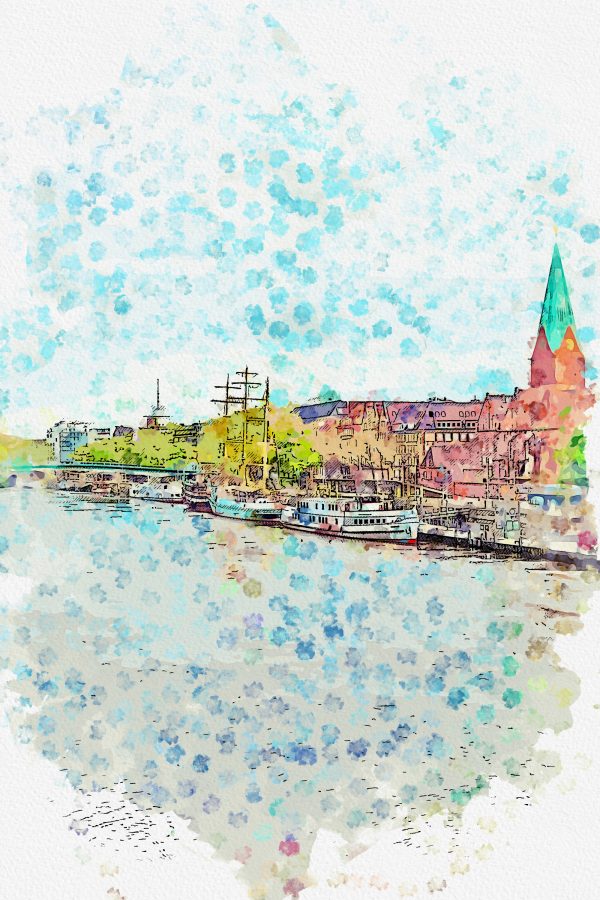 Stadt am Fluss