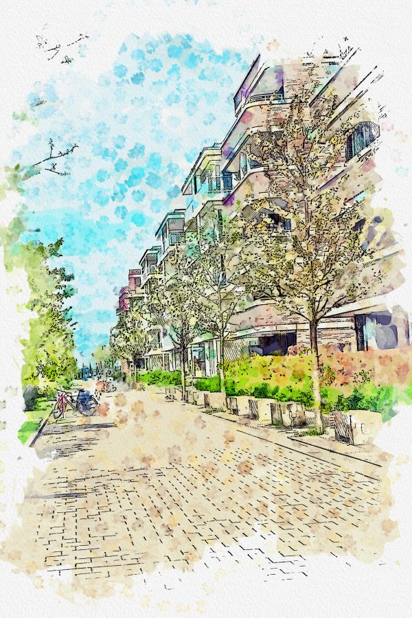 Die Promenade der Überseestadt